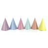 SACHET 6 CHAPEAUX POINTUS HAPPY COLOR