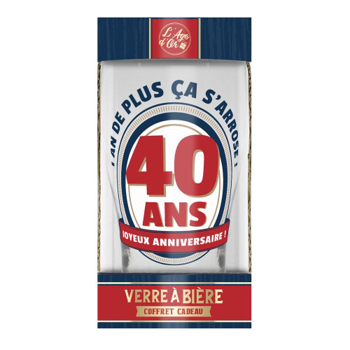VERRE A BIERE 40 ANS