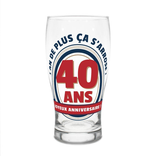 VERRE A BIERE 40 ANS