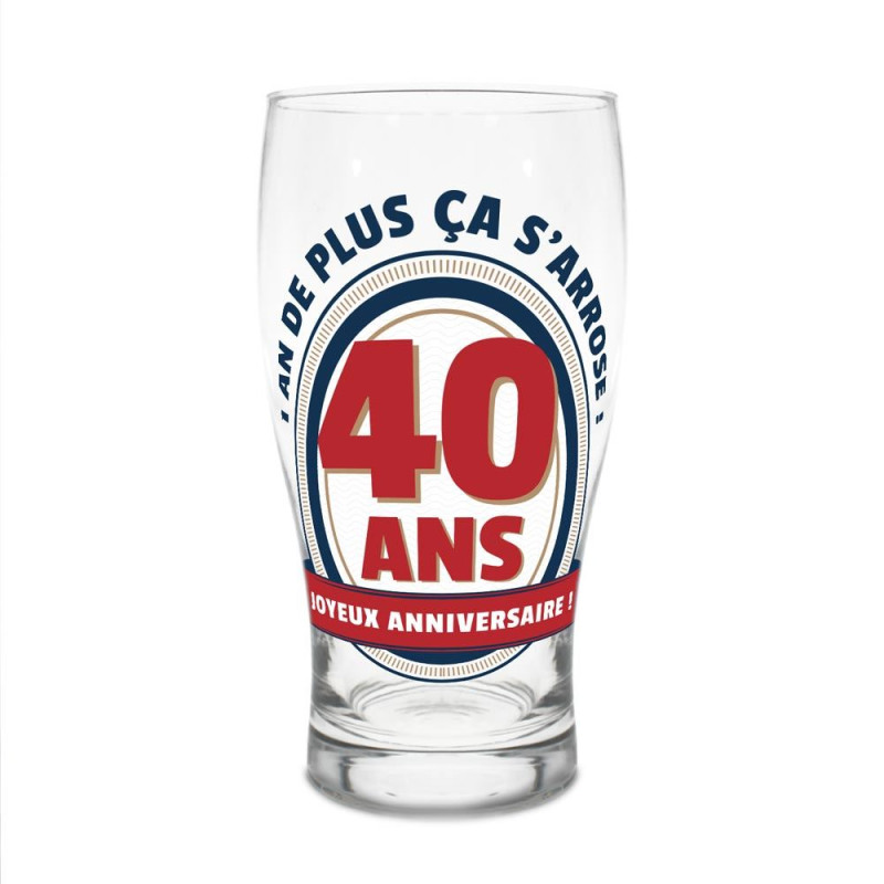 VERRE A BIERE 40 ANS