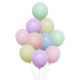 10 BALLONS NATURELS PASTEL
