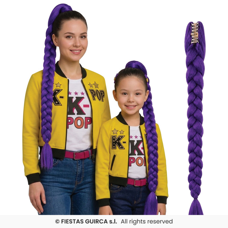QUEUE DE CHEVAL K-POP LILAS
