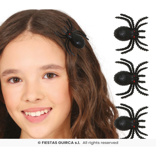 SET 3 ARAIGNÉES PINCES CHEVEUX