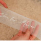 RUBAN VIVE LES MARIES ORGANZA