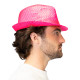 CHAPEAU POPSTAR SEQUINS ROSE