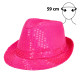 CHAPEAU POPSTAR SEQUINS ROSE