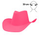 CHAPEAU COWBOY BLAZE ROSE FLUO