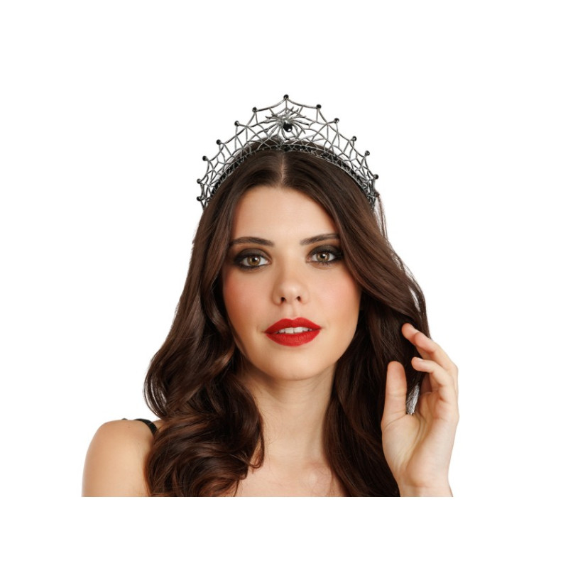 COURONNE DIADEME TOILE ARAIGNE