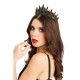 COURONNE DIADEME PIERRES NOIRE