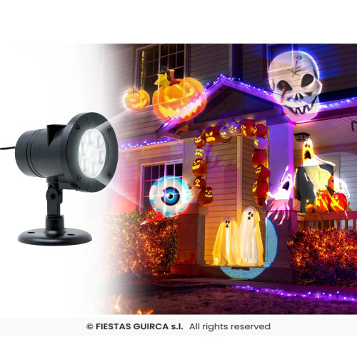 PROJECTEUR LED, SILOUHETTES HALLOWEEN