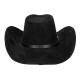 CHAPEAU COWBOY BRONCO NOIR