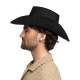 CHAPEAU COWBOY BRONCO NOIR