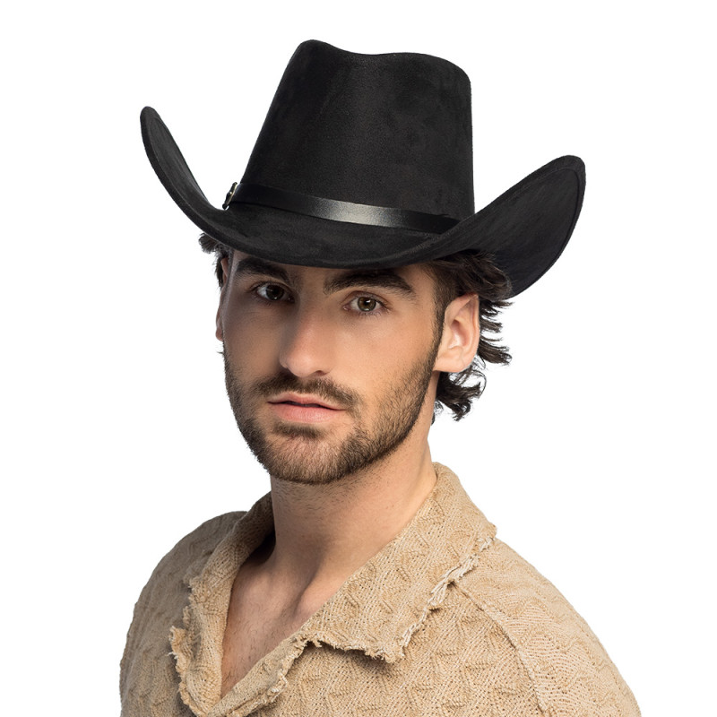 CHAPEAU COWBOY BRONCO NOIR