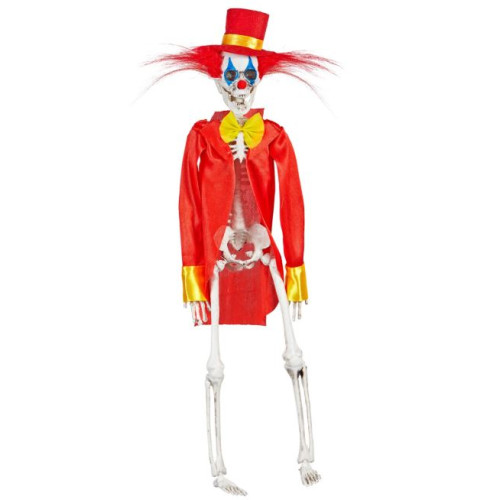 SQUELETTE CLOWN HORREUR 40CM