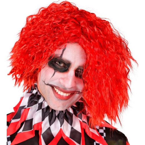 PERRUQUE CLOWN SINISTRE ROUGE