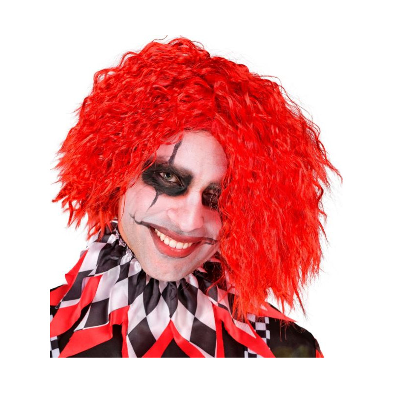 PERRUQUE CLOWN SINISTRE ROUGE