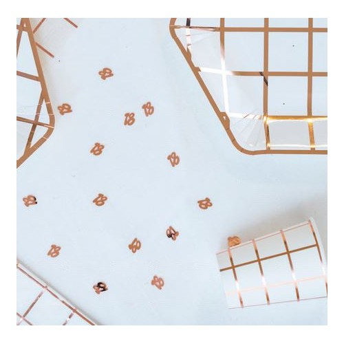 CONFETTIS METAL &quot;18&quot; ROSE GOLD