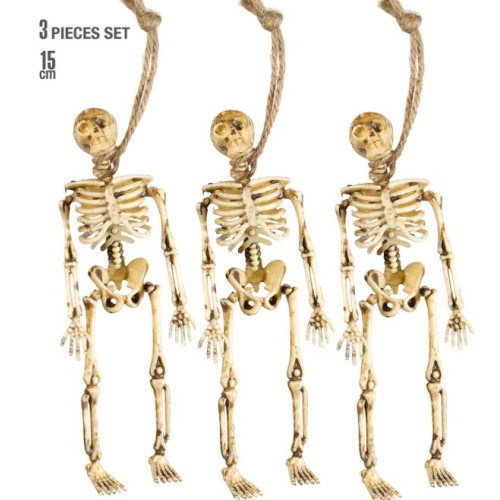 SET DE 3 SQUELETTES 15CM