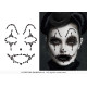 BIJOUX VISAGE ADHÉSIFS HARLEQUIN