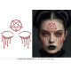 BIJOUX VISAGE ADHÉSIFS SATANIC