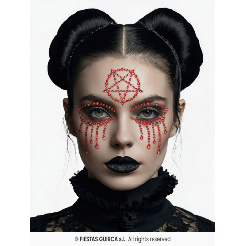 BIJOUX VISAGE ADHÉSIFS SATANIC