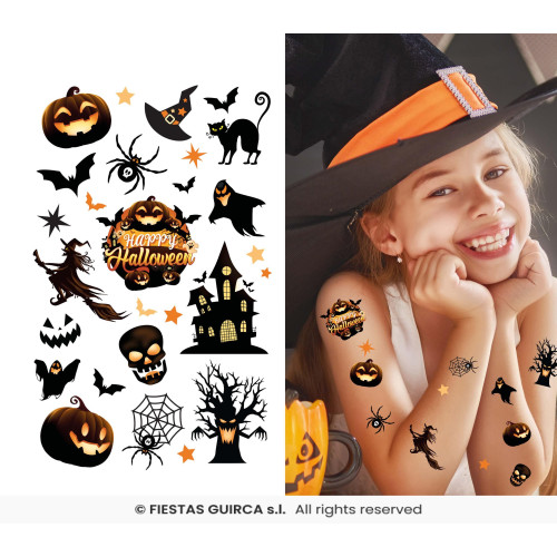 TATOUAGE HALLOWEEN NOIR
