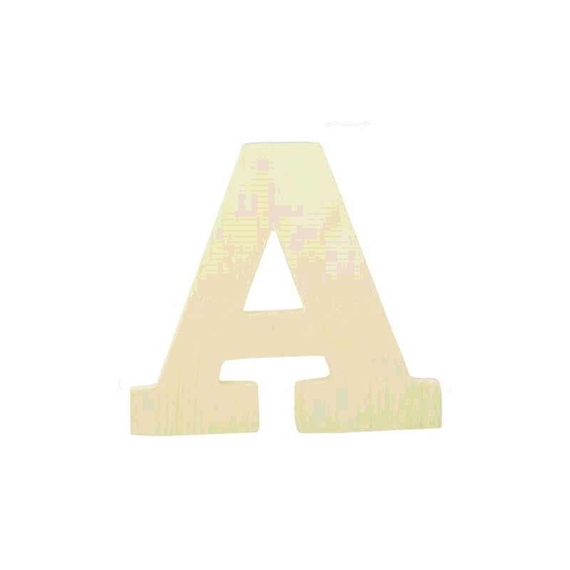 LETTRE EN BOIS "A" A DECORER