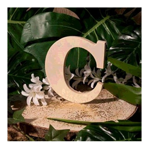 LETTRE EN BOIS &quot;C&quot; A DECORER