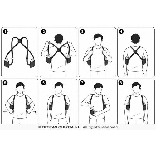 HOLSTER AVEC 2 COUTEAUX
