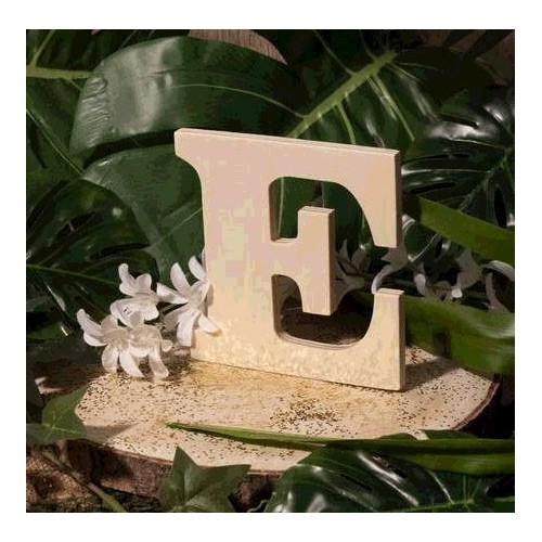 LETTRE EN BOIS &quot;E&quot; A DECORER