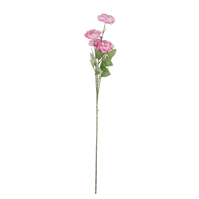 BRANCHE RENONCULES ROSE 80CM -
