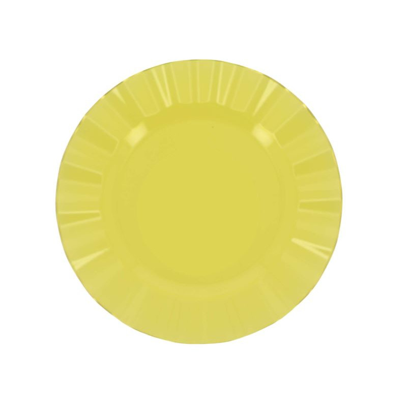 6 ASSIETTES PM RÉUTIL. JAUNE