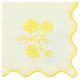 16 SERVIETTES LEMON CURD PAPIER