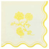 16 SERVIETTES LEMON CURD PAPIER
