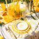 16 SERVIETTES LEMON CURD PAPIER