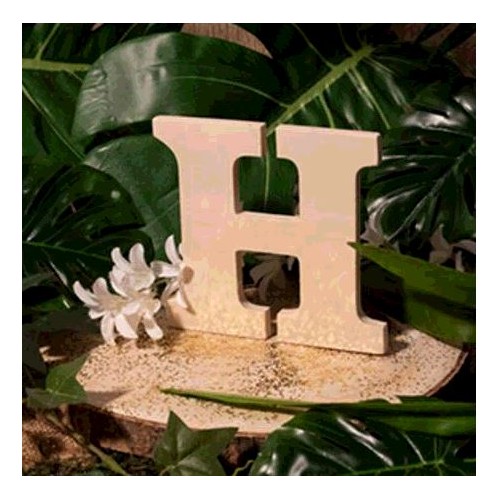 LETTRE EN BOIS &quot;H&quot; A DECORER