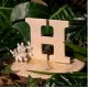 LETTRE EN BOIS "H" A DECORER