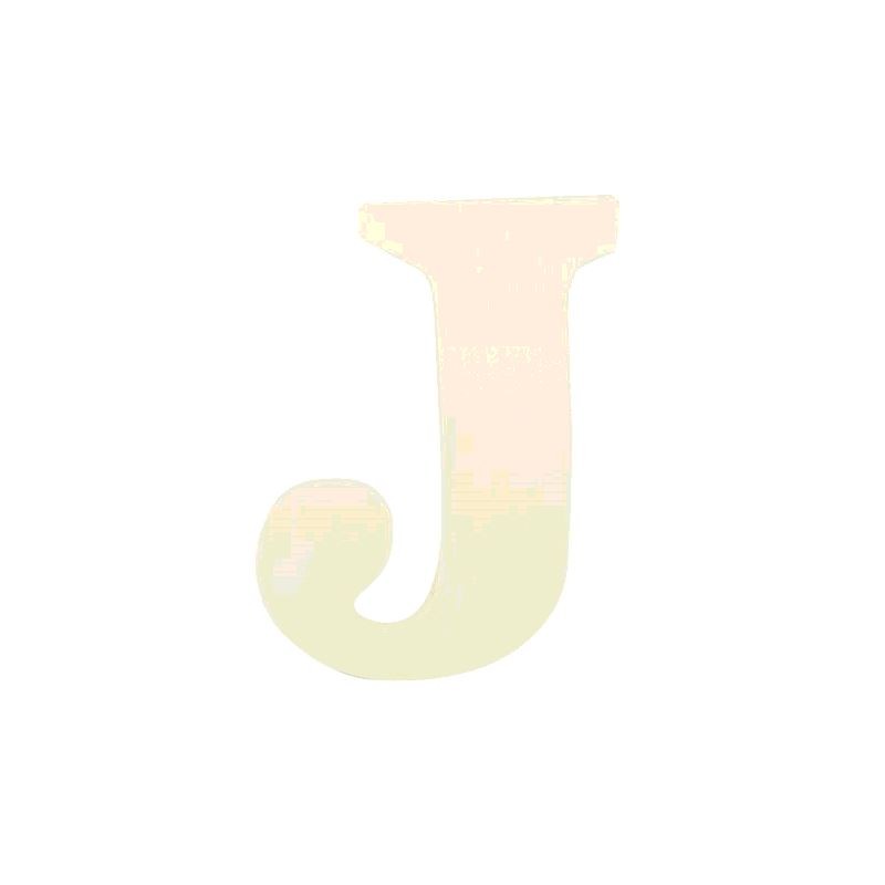 LETTRE EN BOIS "J" A DECORER