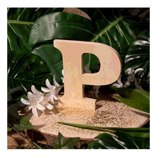 LETTRE EN BOIS &quot;P&quot; A DECORER