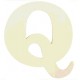 LETTRE EN BOIS "Q" A DECORER