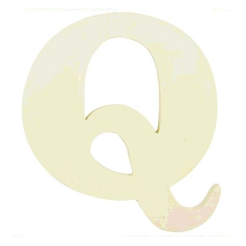 LETTRE EN BOIS "Q" A DECORER