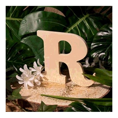 LETTRE EN BOIS &quot;R&quot; A DECORER