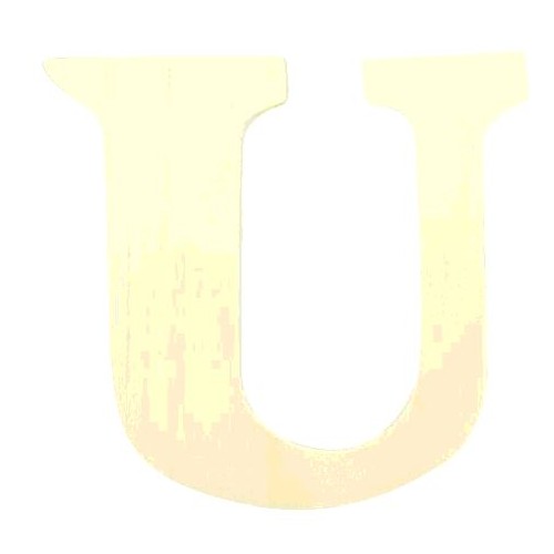 LETTRE EN BOIS "U" A DECORER