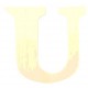 LETTRE EN BOIS "U" A DECORER