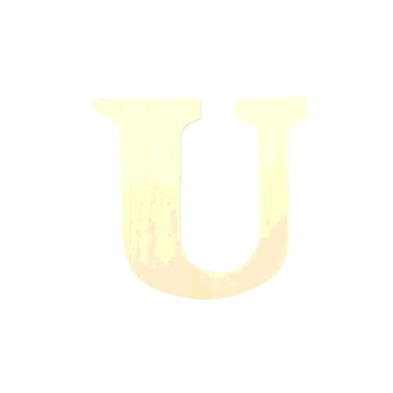 LETTRE EN BOIS "U" A DECORER