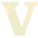 LETTRE EN BOIS "V" A DECORER