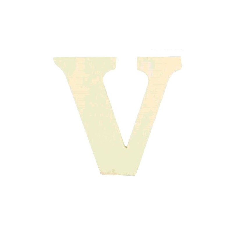 LETTRE EN BOIS "V" A DECORER