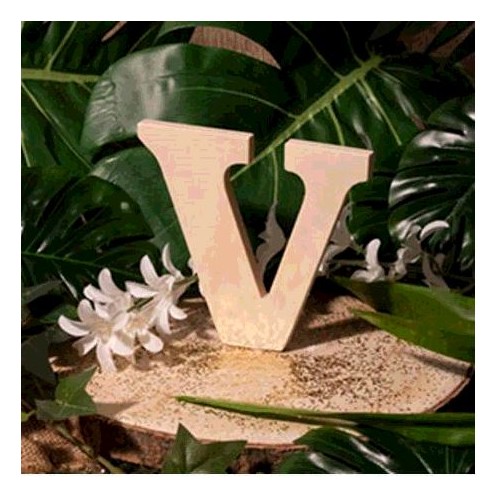 LETTRE EN BOIS &quot;V&quot; A DECORER