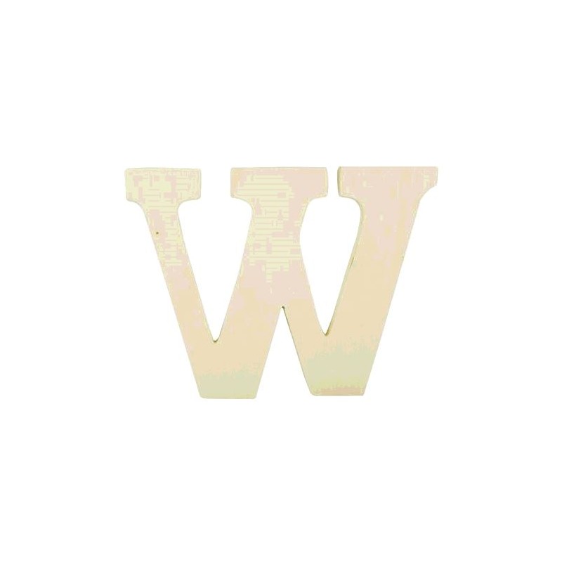 LETTRE EN BOIS "W" A DECORER