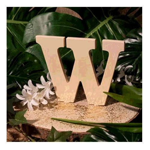 LETTRE EN BOIS &quot;W&quot; A DECORER